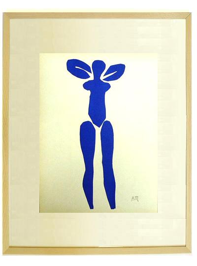 リアル アンリ・マティス Henri Matisse NU BLEU 1 1952年作 絵画