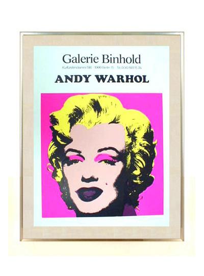 版画ANDY WARHOL Galerie Binhold リトグラフ ポスター 